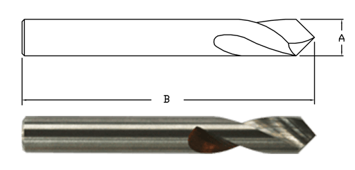 Carbide Nc Spot Drills – 90°/120°/142°